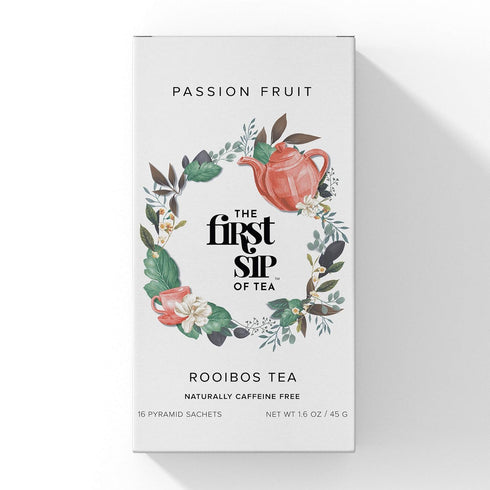 Rooibos Passion Fruit & Mango Tea Bags, Healthy Juice Alternative, Caffeine-Free, 16 Cups