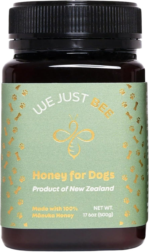Manuka Honey for Dogs 500g/17.6oz Premium New Zealand Dog Food Topper &