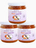 Gourmet Premium Peach Lavender Jam (Gift Box of 3 Jars), More Fruit