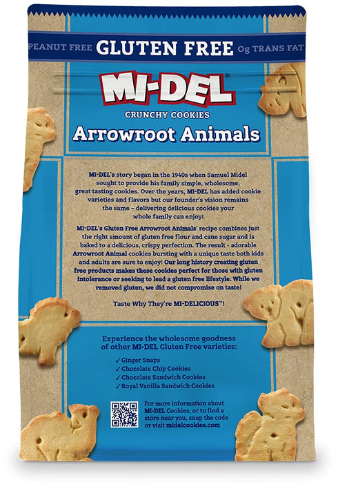 Mi-Del Gluten Free Animal Crackers, Non-GMO Certified, 0g Trans Fat, Pack of 1