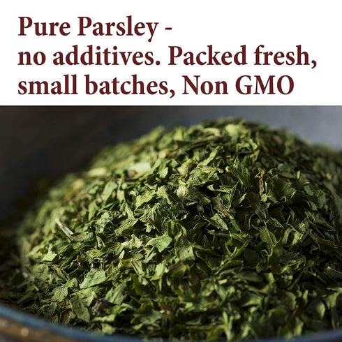 The Spice Way Parsley Flakes (1 oz) - Non-GMO & Vegan-Friendly Dried Chopped Leaf for Freshness in Every Dish