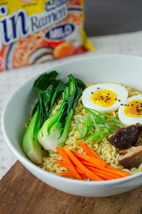 4.23oz 4 Pack OTTOGI Jin Ramen Mild Flavor, Authentic Korean Instant Noodle, Genuine Korean Ramen Soup Mix, x