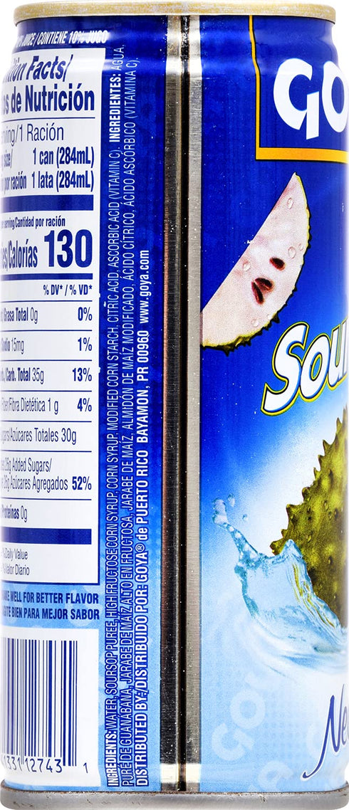 9.6 Oz (Pack 24) Goya Foods Guanabana Soursop Nectar, Fl