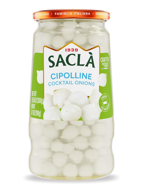 SACLA Italian Cipolline Cocktail Onions | Sweet & Tangy Pearl Onions in