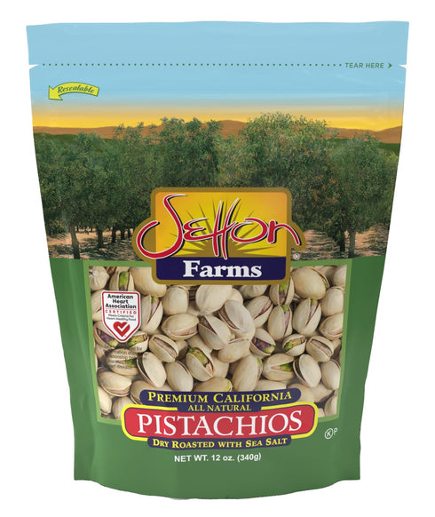 Setton Farms Premium Pistachios, Dry Roasted with Sea Salt, 12 Oz. Bag