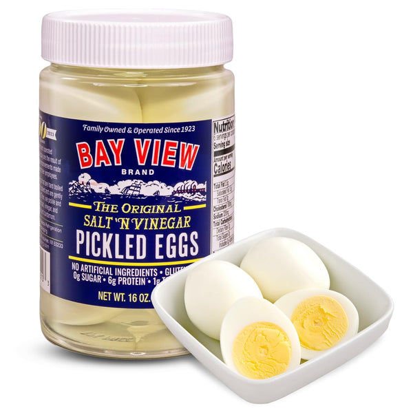 Bay View Pickled Eggs, No Artificial Ingredients, Gluten Free, 0g Sugar, 6g