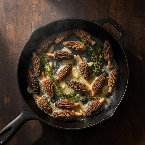 1oz (28.35g) Auditum Premium Dried Morel Mushrooms, Wild Harvested, Nutrient-dense for Vegans, Earthy Flavor & Rich