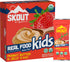 Skout Organic Peanut Butter & Jelly Real Food Bars for Kids (6 Pack) | Plant-Based Nutrition, Vegan, No Refined Sugar