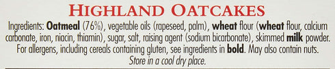 9.9 Oz Walker's Shortbread Traditional Highland Oat Crackers, Scottish Crackers, Box