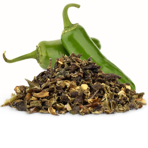 Dried Jalapeno Dices by It's Delish, 12 Oz Bag | Dehydrated Jalapenos