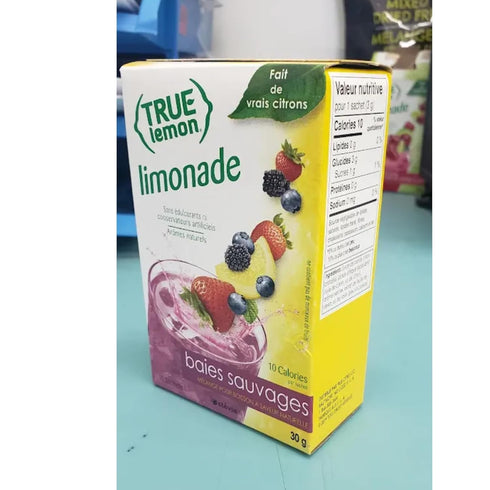 (Pack 4) 10ct True Lemon WILDBERRY LEMONADE of each box. True Citrus