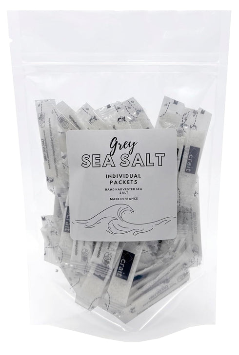 French Gray Sea Salt Packets Single Serve Sea Salt Single Use Individual