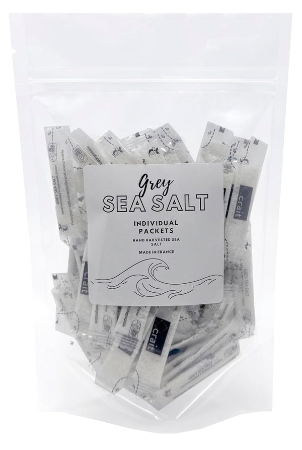 French Gray Sea Salt Packets Single Serve Sea Salt Single Use Individual