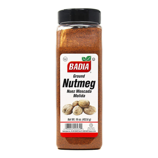 Badia Ground Nutmeg, 16 oz - Premium Spice for Baking & Cooking,