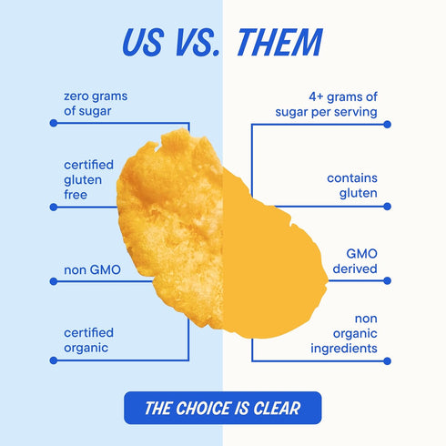 3-Pack, The Real Cereal Company, Organic Corn Flakes Cereal Zero Sugar, Gluten Free, Non-GMO, Made in USA