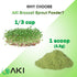 (5.29oz/150g) AKI Broccoli Sprout Powder - Ideal in Vitamins & Sulforaphane - Superfood for Green Veggie Smoothie