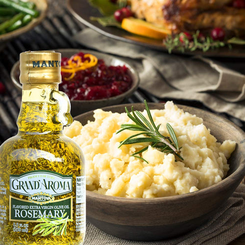 8.48 Mantova GrandAroma Flavored Extra Virgin Olive Oil, Rosemary, Ounce