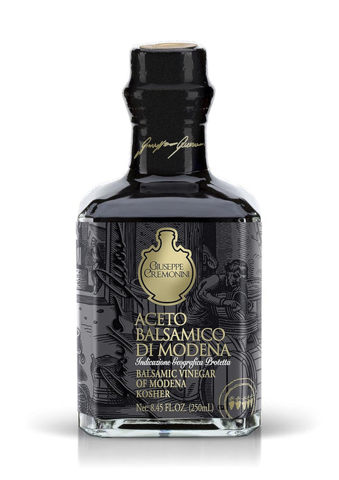 GIUSEPPE CREMONINI OU Kosher Balsamic Vinegar Di Modena, IGP Certified, Consortium certified, oak aged,