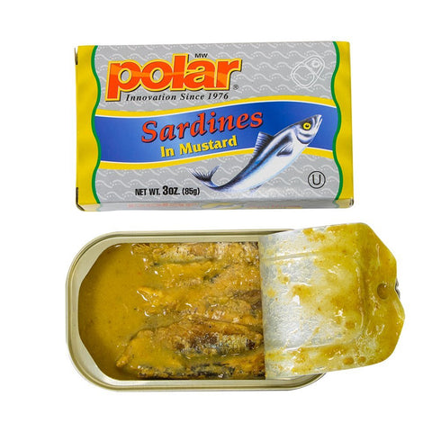 3-Ounce (Pack 24) MW Polar Sardines, Mustard