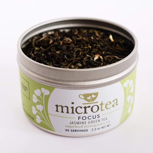 MICROTEA Organic Loose Leaf Functional Teas - Immune Supporting Antioxidant Microgreens for Vitamins, Micronutrients
