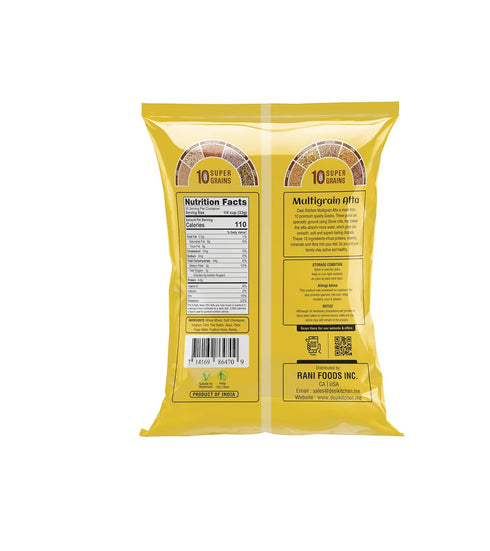 DESI KITCHEN AUTHENTIC INDIAN PRODUCTS (10 4lbs Desi Kitchen Multigrain Super Grains) Wheat Flour (Chakki Atta)