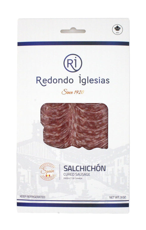 Redondo Iglesias Salchichon, Spanish Style Cured Sausage, 3 oz