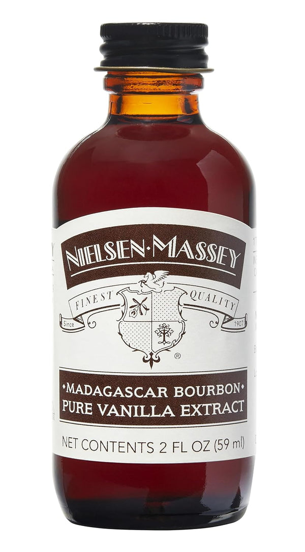 Nielsen-Massey Madagascar Bourbon Pure Vanilla Extract, 2 Ounce Bottle for Baking and Cooking