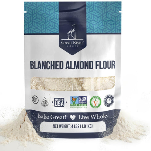 Great River Milling Blanched Almond Flour | Finely Ground Gluten Free Baking