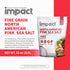 2lb Impact - Fine Grain North American Pink Sea Salt - Low-Carb Friendly Non-GMO Gluten-Free Trace Minerals