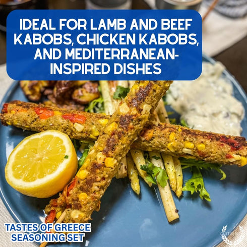 Set Pack GLP-1 Greek Seasoning Gift | Tastes of Greece | Artisanal Spice Blends Six | Non GMO, All Natural | No MSG