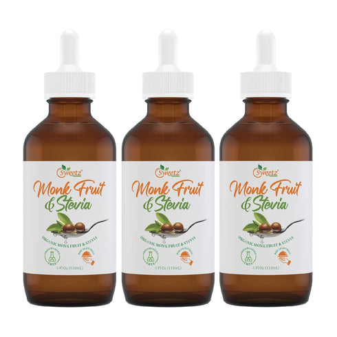 Preservative-Free Liquid Monk Fruit & Stevia Drops Organic Monk Fruit & Organic