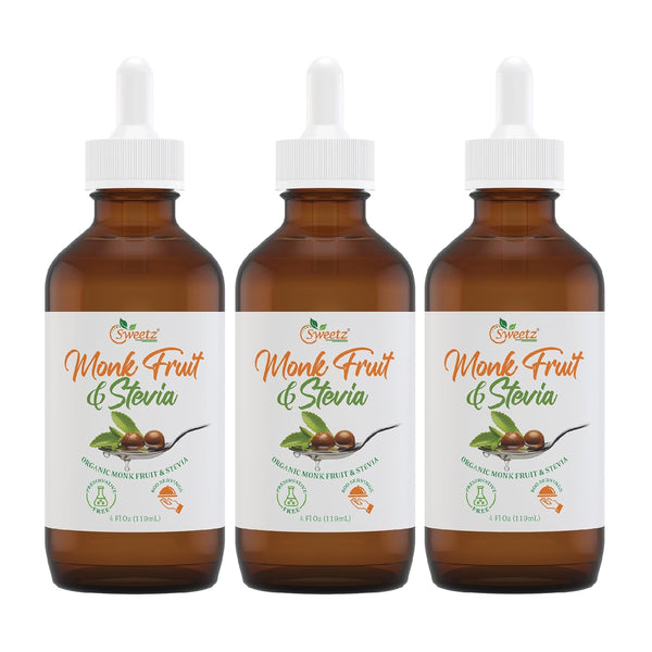 Preservative-Free Liquid Monk Fruit & Stevia Drops Organic Monk Fruit & Organic