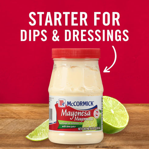 14 Oz (Pack 1) McCormick Mayonesa (Mayonnaise) With Lime Juice, Fl