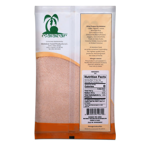 400g Malabar Himalayan Pink Salt Powder ~ All Natural | Vegan | Gluten Friendly | NON-GMO | Indian Origin