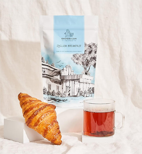 (200+ Farm2Cup 5th Pack 1 English Breakfast Loose Leaf Black Tea Servings) - Fresh Harvest - Strong Full Bodied Whole