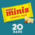 15.6 oz, 20 Larabar Minis Lemon Bar Fruit and Nut Bars, Gluten Free and Vegan, Ct
