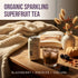 10.5oz (12 Pack) Needs & Wants Sparkling Tea - Blackberry Hibiscus, Cans | Organic Superfruit Tea with Cascara