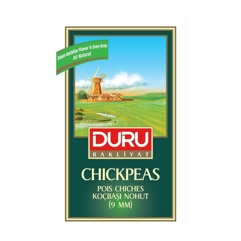 9mm, 35.2oz (1000g), 100% Hummus, Duru Chickpeas Natural and Certificated, Non-GMO, Great for Falafel, and Vegan
