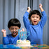 Baby Shower Cake Decor for Boy, Twin Boys Cake Topper, Blue Glitter, Oh Babies/Gender Reveal/Babies 1st Birthday Party