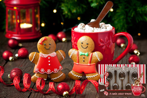 3 Oz (5 (12-Pack) Fruidles Chocolate Peppermint Flavored Stirring Spoons, Candy Hot Stirring Edible Spoons, Gourmet