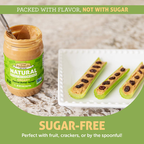 (1 Pack) Crazy Richard's Creamy No Stir Peanut Butter with No Added Salt, Sugar, Or Preservatives