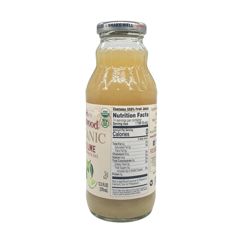 100% 12.5 LAKEWOOD Organic Pure Lime Juice, FZ