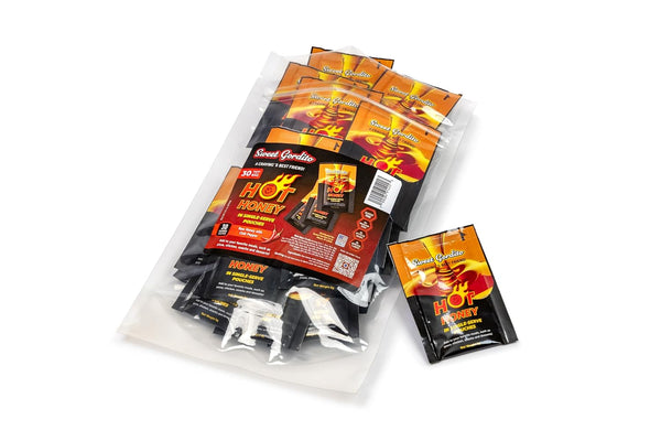 Sweet Gordito Spicy Hot Honey 9g Sachet, ziplog of 30u Pure Natural