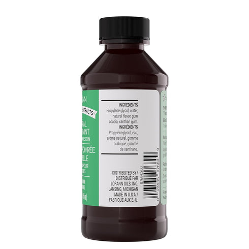 LorAnn Bakery Emulsions, Peppermint, 4 Fl Oz, Pack of 1