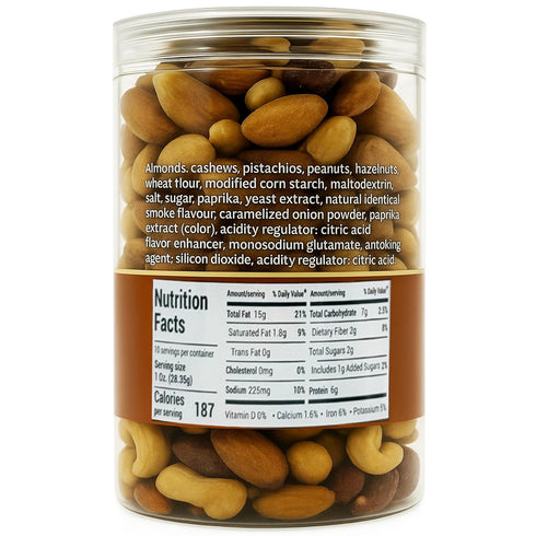 Lebanon 10 oz (284g), - Premium Roasted Mixed Nuts, Mix of Almonds, Cashews, Pistachios, Hazelnuts and Kri Peanuts