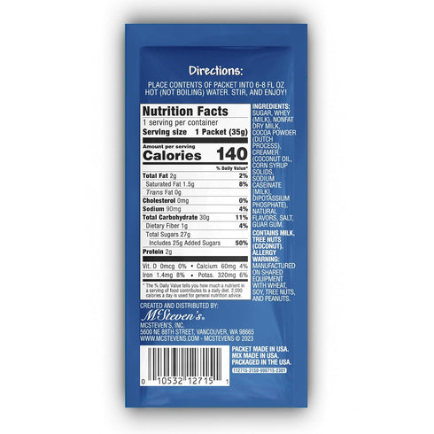 1.25 (Pack 6) 2 McSteven's - Santa Chocolate Cocoa Mix, Ounce of (Bundle - of Each)