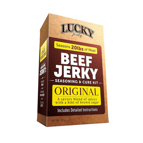 Lucky Jerky Original DIY Jerky Seasoning and Cure Kits - Seasons 20lbs