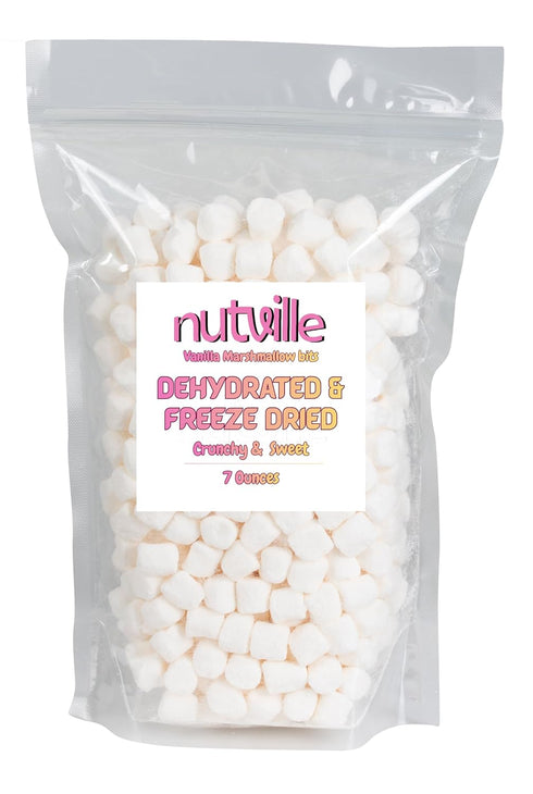 nutville Mini Dehydrated Marshmallows Vanilla Crunchy Freeze Dried Bits, Comes in a 7oz
