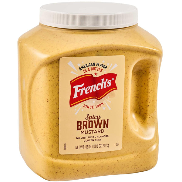 French's Spicy Brown Mustard, 105 oz - One 105 Ounce Bulk Container