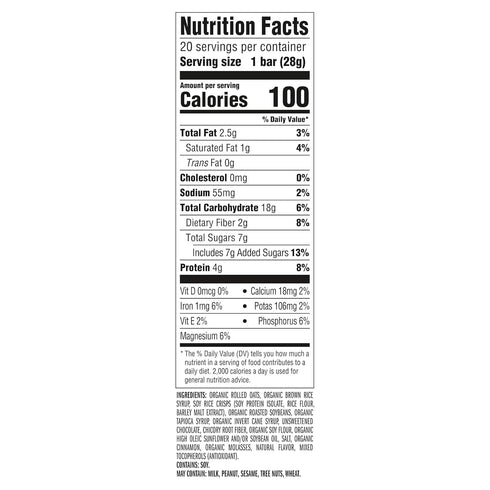 4g 0.99 oz. (20 Pack) CLIF BAR Minis - Chocolate Chip - Made with Organic Oats - Protein - Non-GMO - Plant Based